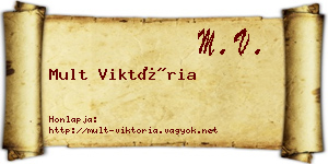 Mult Viktória névjegykártya